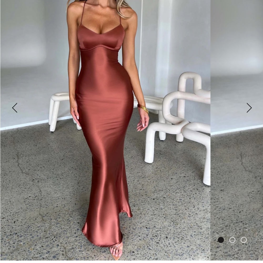 MALIKA MAXI DRESS - RUST